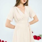 Đầm xoè Karen Dress 49D008 TRISCY