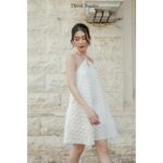 Đầm yếm, váy xuông ngắn đi biển Those Studios nhẹ nhàng,nữ tính màu trắng Bella Dress