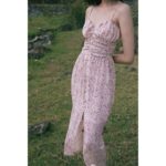 DEAR SELF DRESS ver 2 – Váy dây hoa xếp nhún – SOLID