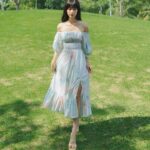 JASMINE DRESS – Váy Maxi hoa trễ vai tay lỡ – SOLID