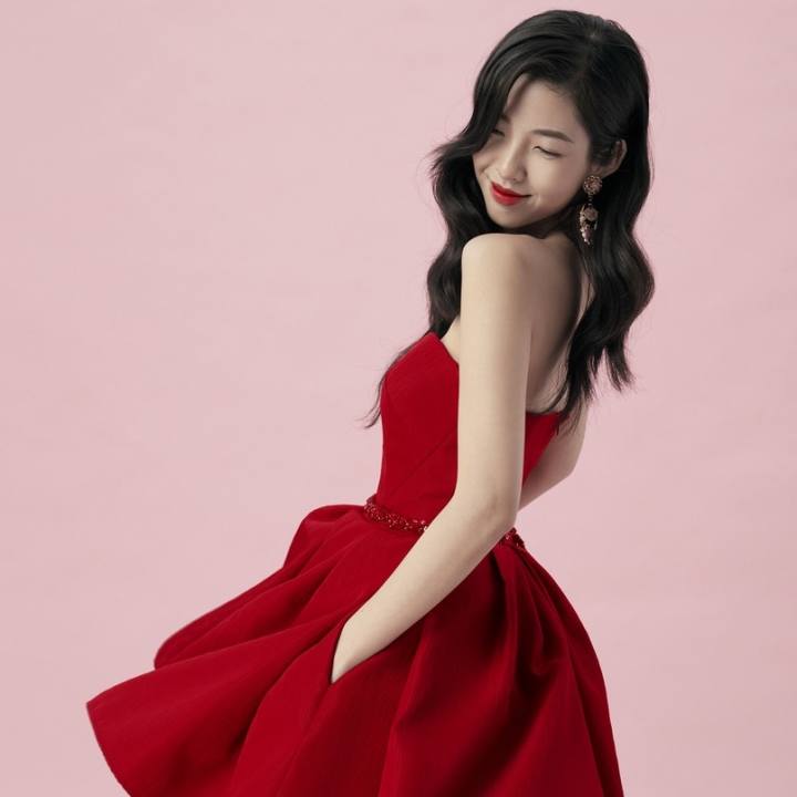 JUBIN STUDIO I Đầm xòe ngực trái tim nữ tính (Lucile Dress)