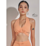 Oh Polly- Áo croptop sang chảnh sexy, cổ yếm nữ