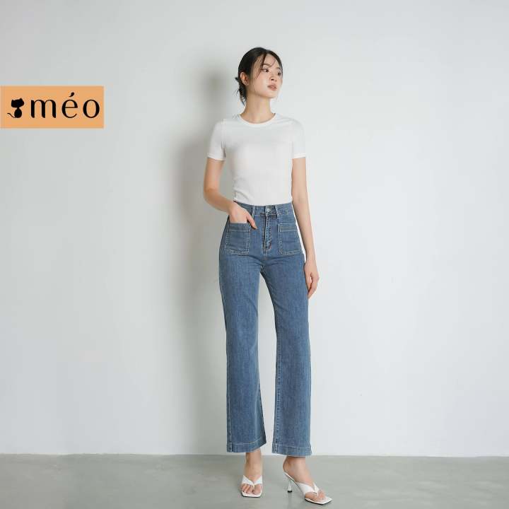 Uniqlo Vietnam  Không chỉ mang vẻ ngoài bụi bặm thoải mái nhờ dáng ống  rộng chiếc quần Jeans xếp ly này còn tạo thêm điểm nhấn dịu dàng nữ tính  nhờ