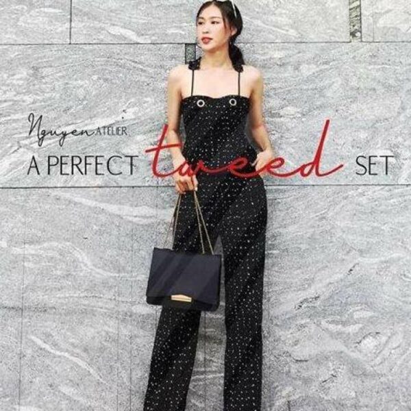 Quần suông vải tweed - NGUYEN.atelier