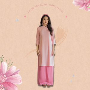 Sumire Store Áo dài Dáng xưa Yên Xuân Hồng pastel