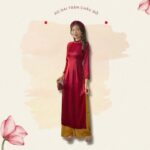 Sumire Store Áo dài Truyền thống Trân Châu Đỏ