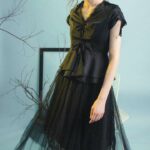 Váy lưới lót ren dây chun freesize-Nguyen.atelier