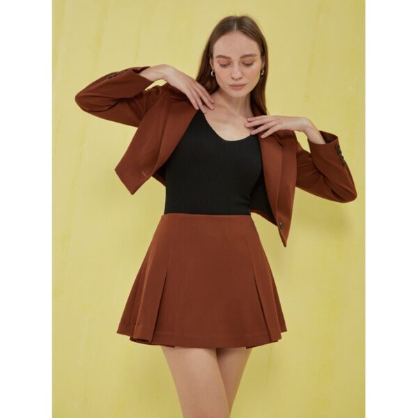 COCO SIN - Blazer Croptop Nâu - Hình ảnh 5