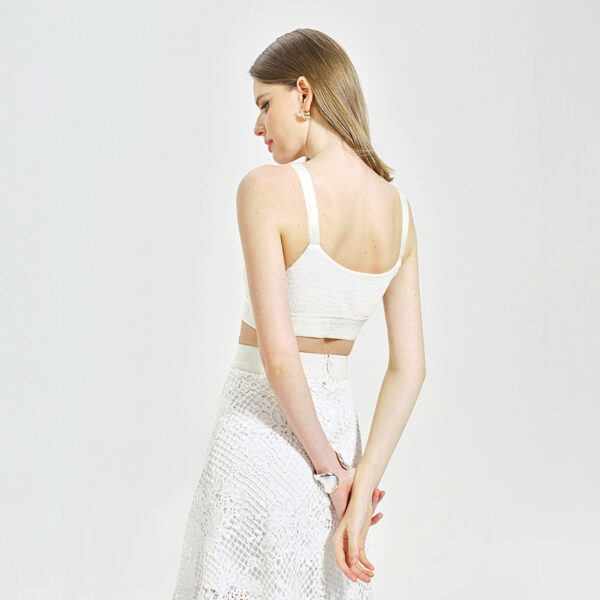 DEAR JOSÉ - Áo bra Athena vải cotton trắng - Hình ảnh 2