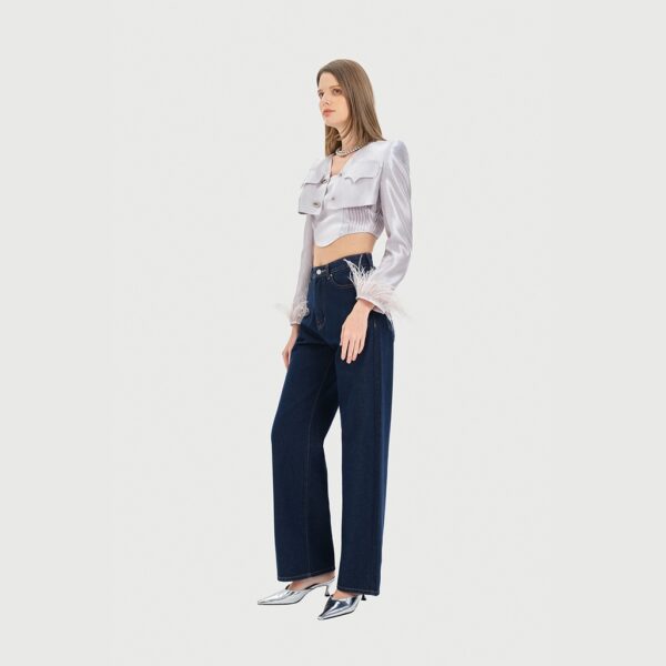 DEAR JOSÉ - Quần jeans Poker Girl xanh navy