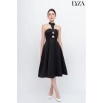 [Mã BMLTM100 giảm đến 100K đơn 499K] LYZA- Đầm đen cúp ngực Black Rose Dress