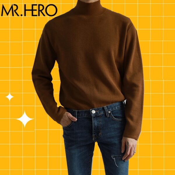 Áo len nam cổ 3 phân dài tay sweater giữ ấm mùa đồng AL36 M.RO thời trang nam Phong cách Hàn Quốc Mrhero