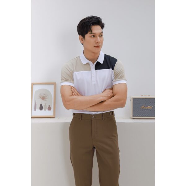 Áo polo nam vải cá sấu cotton AKUBA form slimfit, chất liệu thoáng mát, mềm mại, thấm hút mồ hôi tốt |01J0614 - Hình ảnh 7