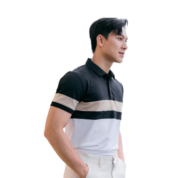 Áo polo nam vải cá sấu cotton AKUBA form slimfit, chất liệu thoáng mát, mềm mại, thấm hút mồ hôi tốt |01J0609 - Hình ảnh 3