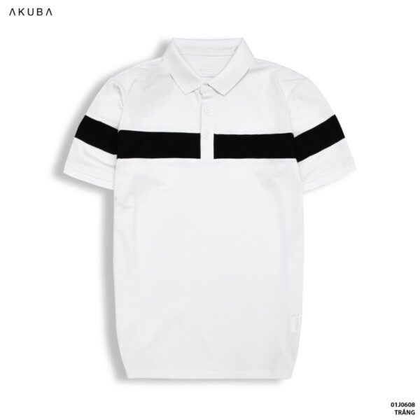 Áo polo nam vải cá sấu cotton AKUBA form slimfit, chất liệu thoáng mát, mềm mại, thấm hút mồ hôi tốt |01J0608 - Hình ảnh 3