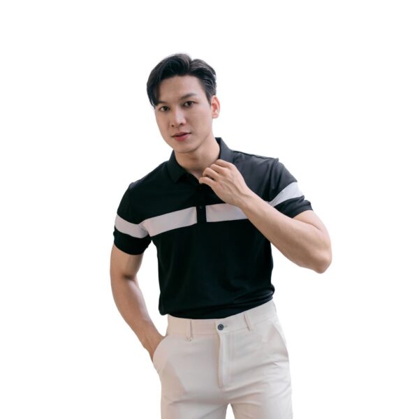 Áo polo nam vải cá sấu cotton AKUBA form slimfit, chất liệu thoáng mát, mềm mại, thấm hút mồ hôi tốt |01J0608 - Hình ảnh 6