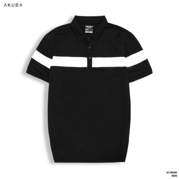 Áo polo nam vải cá sấu cotton AKUBA form slimfit, chất liệu thoáng mát, mềm mại, thấm hút mồ hôi tốt |01J0608 - Hình ảnh 7