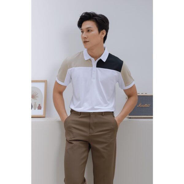 Áo polo nam vải cá sấu cotton AKUBA form slimfit, chất liệu thoáng mát, mềm mại, thấm hút mồ hôi tốt |01J0614 - Hình ảnh 6