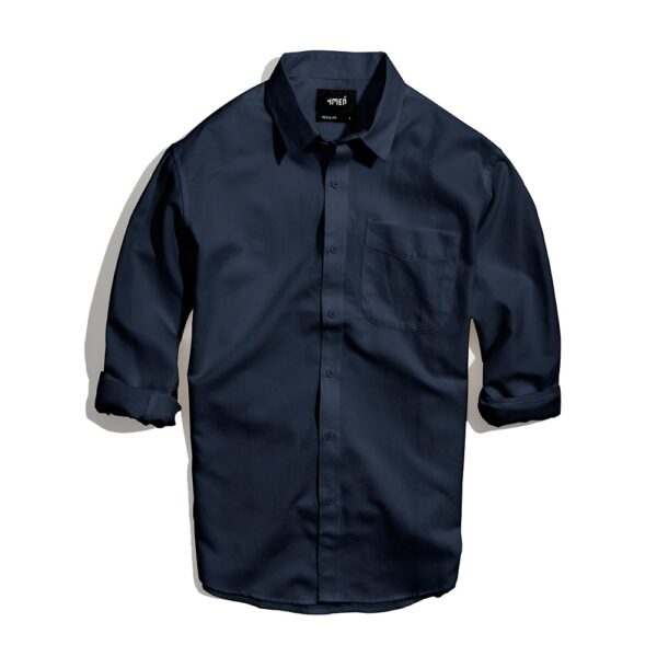 Áo sơ mi nam oxford trơn đẹp 4MEN SM070 tay dài form suông regular, vải oxford thoáng mát, mềm mịn - Ảnh 5