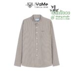 Áo Sơ Mi Nam Sọc Tay Dài Sợi Bamboo Đơn Giản Thời Trang Thương Hiệu 2010 Ver25 21330 |YaMe|