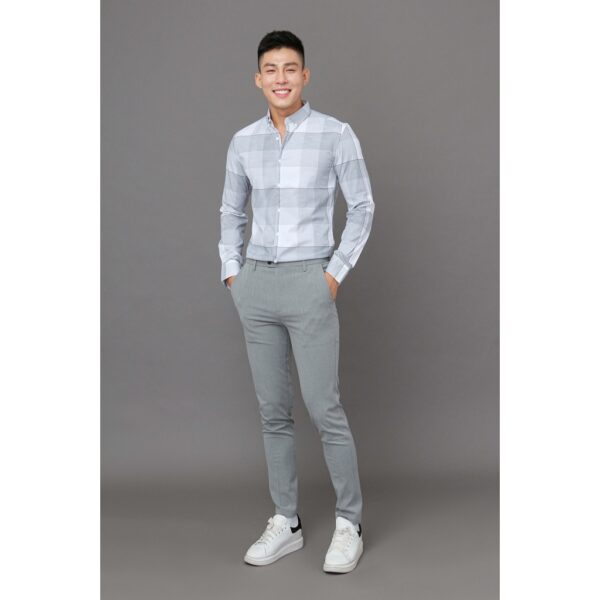 Áo sơ mi nam tay dài Akuba Slimfit chất vải cotton thoáng mát A869 - Hình ảnh 2