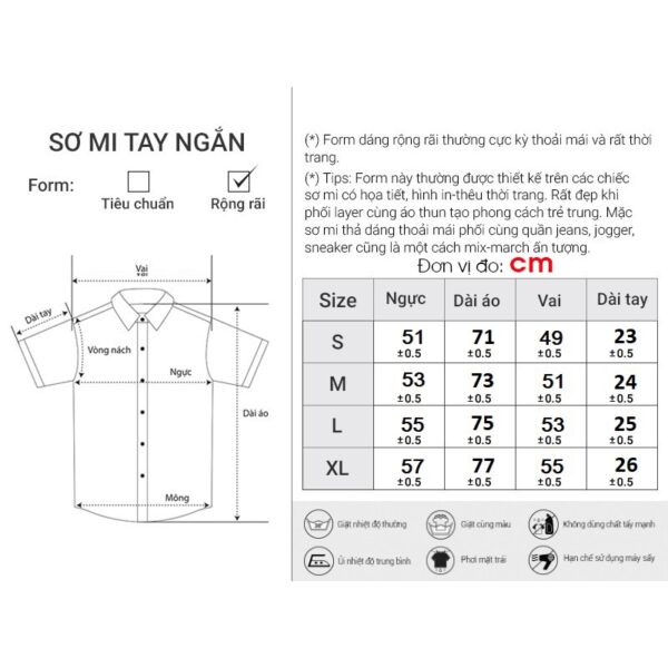 Áo Sơ Mi Nam Tay Ngắn From Rộng Thời Trang Thương Hiệu Y2010 Nguyên Bản Ver30 21110 |YaMe| - Hình ảnh 4