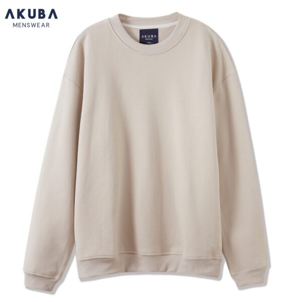 Áo sweater form rộng unisex tay bồng nam nữ AKUBA chất nỉ dày dặn | 01J0117 - Hình ảnh 6