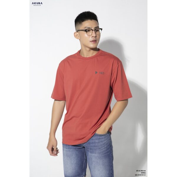 Áo thun nam in chữ tay ngắn Oversize AKUBA | 01JW105 - Hình ảnh 7