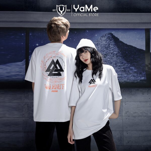 Áo Thun Nam Nữ Cá Tính Tay Ngắn Cổ Tròn Thần Cổ Đại Valknut Thời Trang Thương Hiệu Y2010 Ver5 21754 |YaMe| - Hình ảnh 2