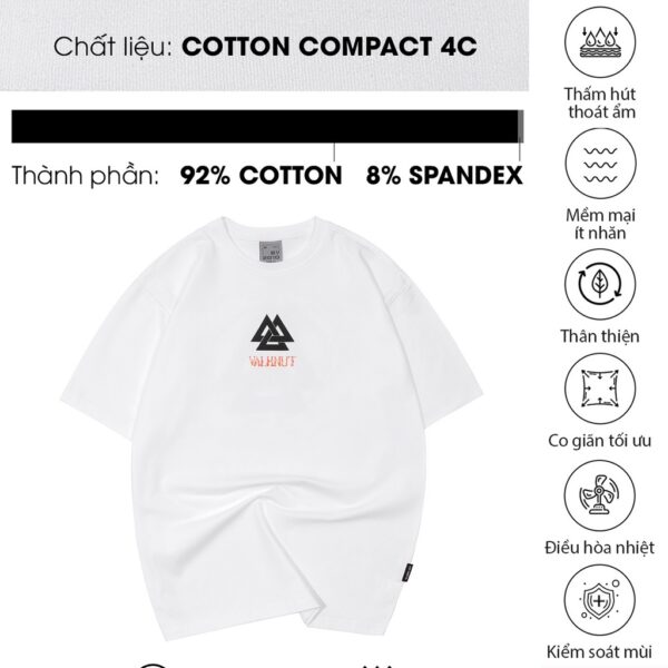 Áo Thun Nam Nữ Cá Tính Tay Ngắn Cổ Tròn Thần Cổ Đại Valknut Thời Trang Thương Hiệu Y2010 Ver5 21754 |YaMe| - Hình ảnh 3