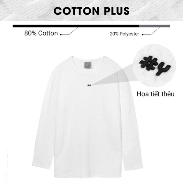 Áo Thun Nam Tay Dài Cổ Tròn Đơn Giản Thương Hiệu Y2010 Nguyên Bản Ver122 21570 |YaMe| - Hình ảnh 3