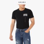 Áo thun nam tay ngắn cổ tròn Abuka form slim fit chất cotton thoáng mát co giãn 4 chiều 01JW085