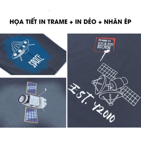 Áo Thun Nam Tay Ngắn Cổ Tròn Ngân Hà Space Thời Trang Thương Hiệu Y2010 Ver38 21516 |YaMe| - Hình ảnh 4