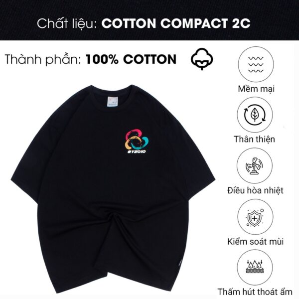 Áo Thun Nam Tay Ngắn Cổ Tròn Ngân Hà Thời Trang Thương Hiệu Y2010 Space Ver43 21760 |YaMe| - Hình ảnh 3