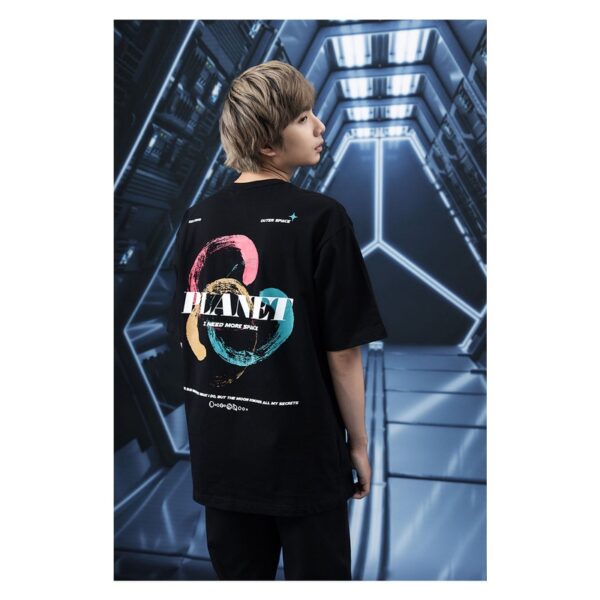 Áo Thun Nam Tay Ngắn Cổ Tròn Ngân Hà Thời Trang Thương Hiệu Y2010 Space Ver43 21760 |YaMe| - Hình ảnh 5