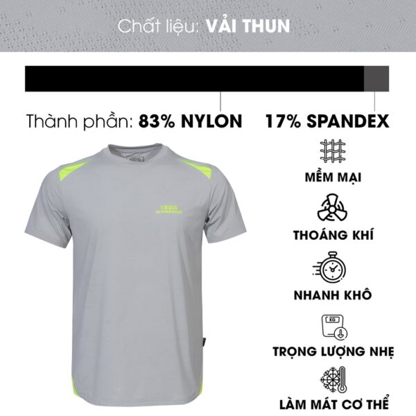 Áo Thun Nam Thể Thao Tay Ngắn Cổ Tròn Thời Trang Thương Hiệu Y2010 M35 21074 |YaMe| - Hình ảnh 3