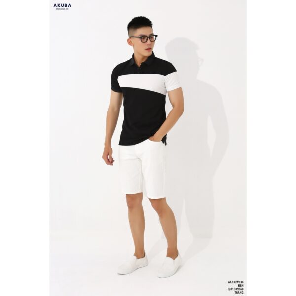 Áo thun Polo nam AKUBA form slimfit, tay ngắn, kiểu dáng sang trọng, chất liệu cotton thoáng mát 01JW038 - Hình ảnh 4