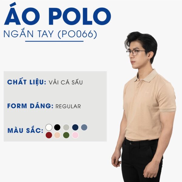 Áo thun polo nam có cổ basic cá sấu 4MEN PO066 ngắn tay, vải cá sấu thoáng mát, mềm chống nhăn - Hình ảnh 2