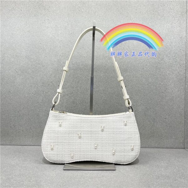 Charles and KEITH CK2-20671486 Ngọc trai thỏ đơn vai túi nách túi chéo túi xách cho phụ nữ - Hình ảnh 4