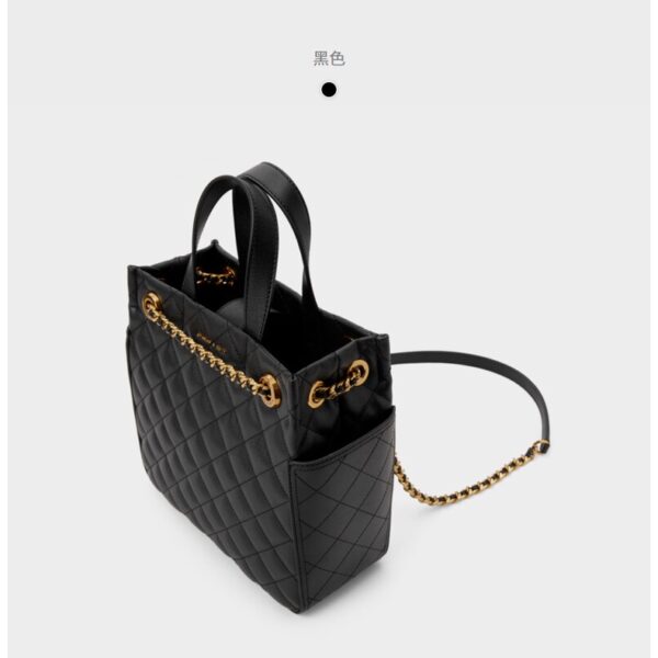 Charles and KEITH CK2-307813941 Túi Xách Đính Kim Cương Lớn Cho Nữ - Hình ảnh 5