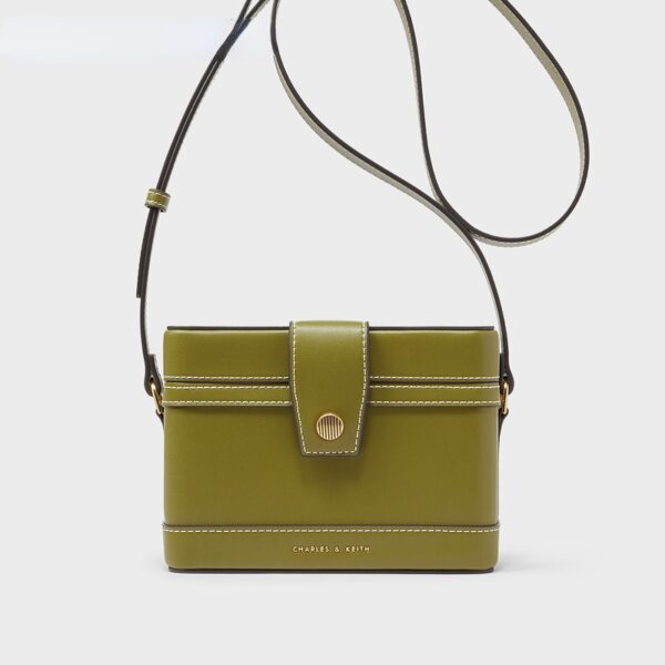 Charles and KEITH CK2-80701182 Túi Xách Một Dây Đeo Vai Phong Cách Retro - Ảnh 2