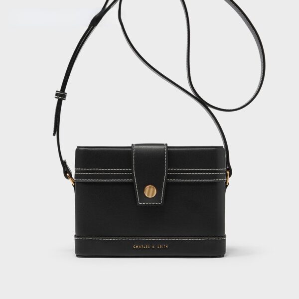 Charles and KEITH CK2-80701182 Túi Xách Một Dây Đeo Vai Phong Cách Retro - Ảnh 5