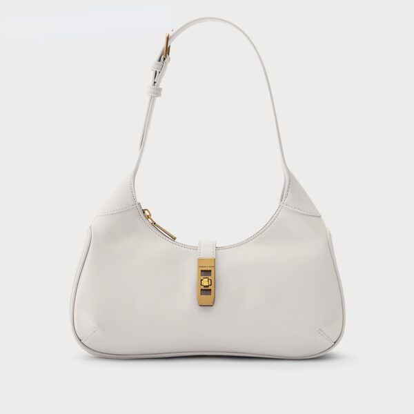 Charles & KEITH CK2-40781495 Túi Đeo Vai Một Bên Và Dưới Bánh Bao - Ảnh 3