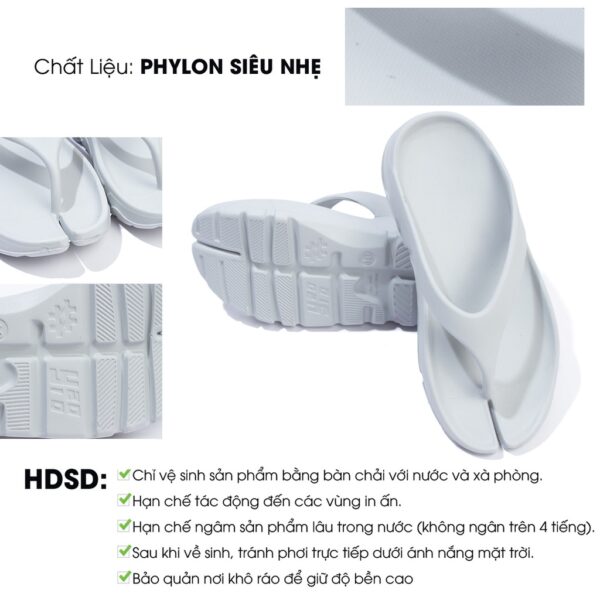 Dép Kẹp Nam Màu Xám Đơn Giản Thời Trang Thương Hiệu Y2010 Nguyên Bản E1 2022 21585 |YaMe| - Hình ảnh 3
