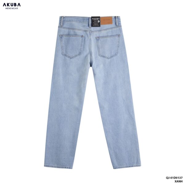 [Mã TOPUSH giảm đến 40k đơn 150K] Quần Jeans nam dài Akuba form reugular, dáng quần baggy ống đứng 01D0137 - Hình ảnh 6