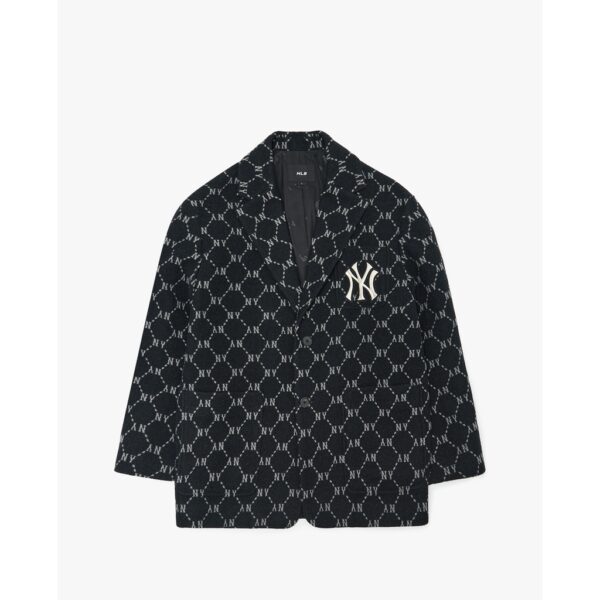 MLB - Áo blazer tay dài phối nút cài Dia Monogram All Over 3AJKM0124-50BKS - Hình ảnh 2