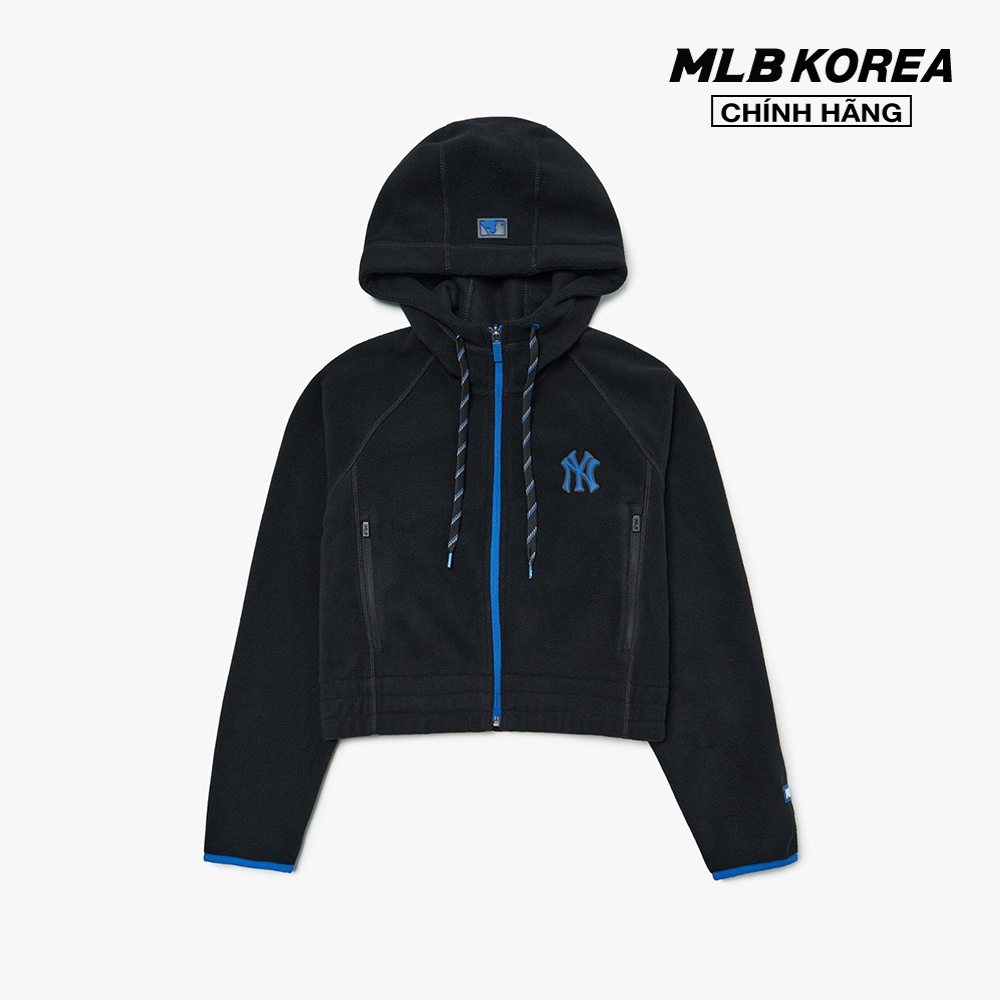 MLB – Áo hoodie nữ tay dài phối mũ Athleisure Polar Fleece 3FTRA0326-50BKS