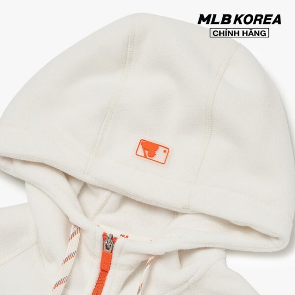 MLB - Áo hoodie nữ tay dài phối mũ Athleisure Polar Fleece 3FTRA0326-50IVS - Hình ảnh 6