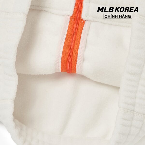 MLB - Áo hoodie nữ tay dài phối mũ Athleisure Polar Fleece 3FTRA0326-50IVS - Hình ảnh 7