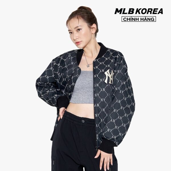 MLB - Áo khoác bomber Diamond Monogram Jacquard 3AJPM0224-50BKS